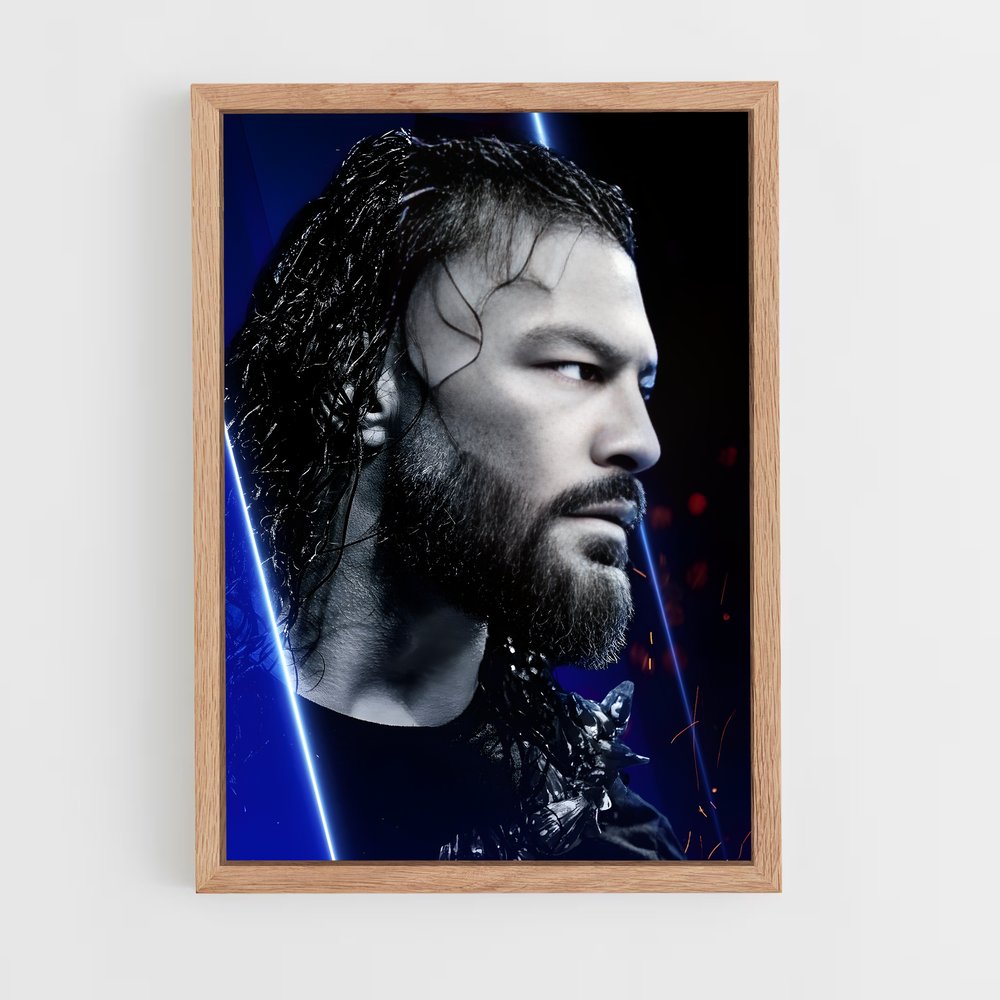 roman-reigns-16 cadre Bois clair