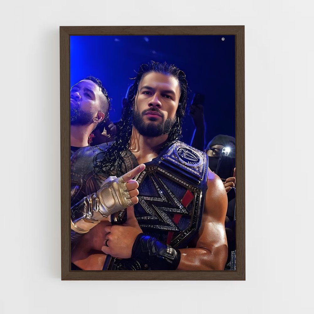 roman-reigns-17 cadre Bois foncé