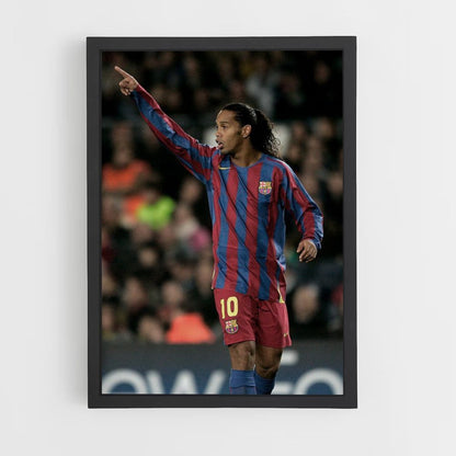 Poster Ronaldinho Barcelona