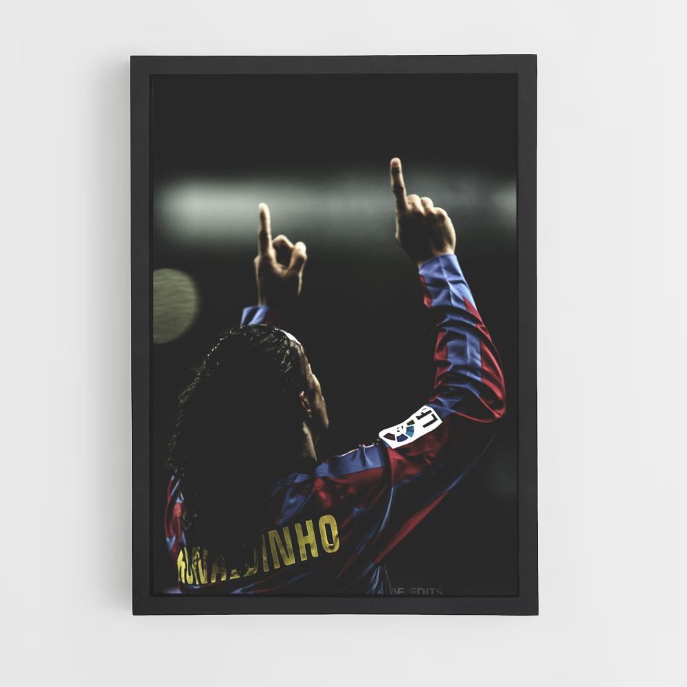 Ronaldinho Fingers Poster