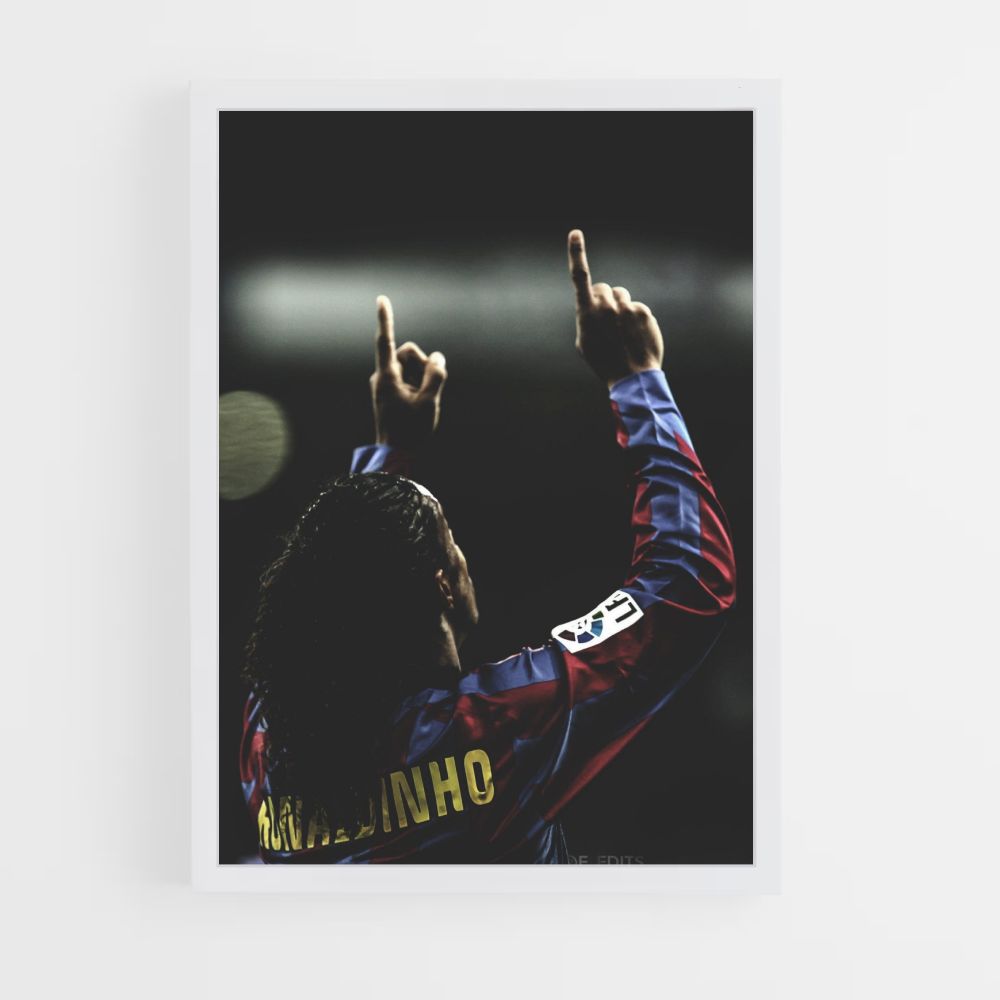 Ronaldinho Fingers Poster