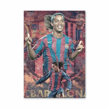 Ronaldinho Football Poster