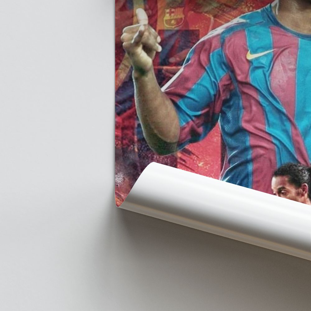 Ronaldinho Football Poster