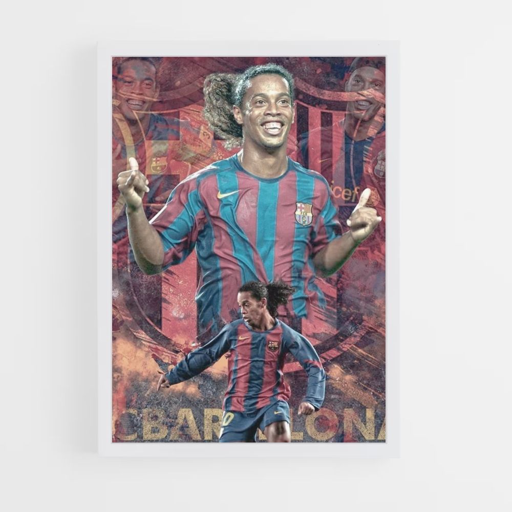 Ronaldinho Football Poster