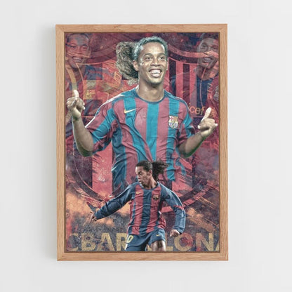 Ronaldinho Football Poster