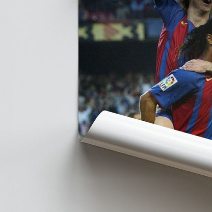 Ronaldinho Messi Poster