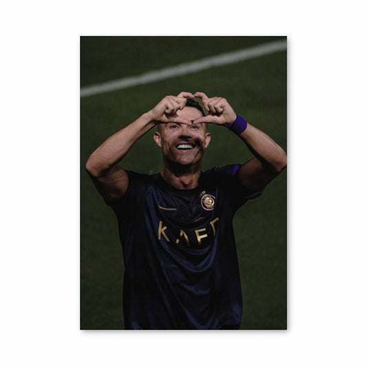 Ronaldo Heart Poster