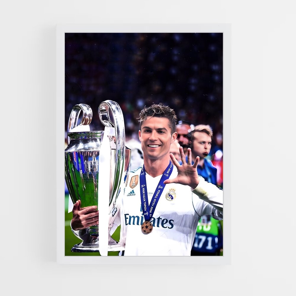 ronaldo-7 cadre Blanc
