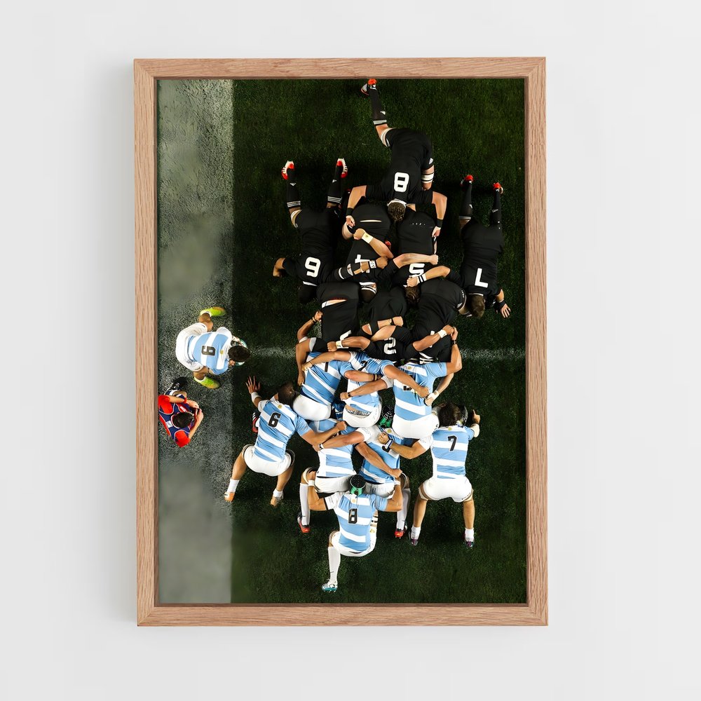 rugby-2 cadre Bois clair