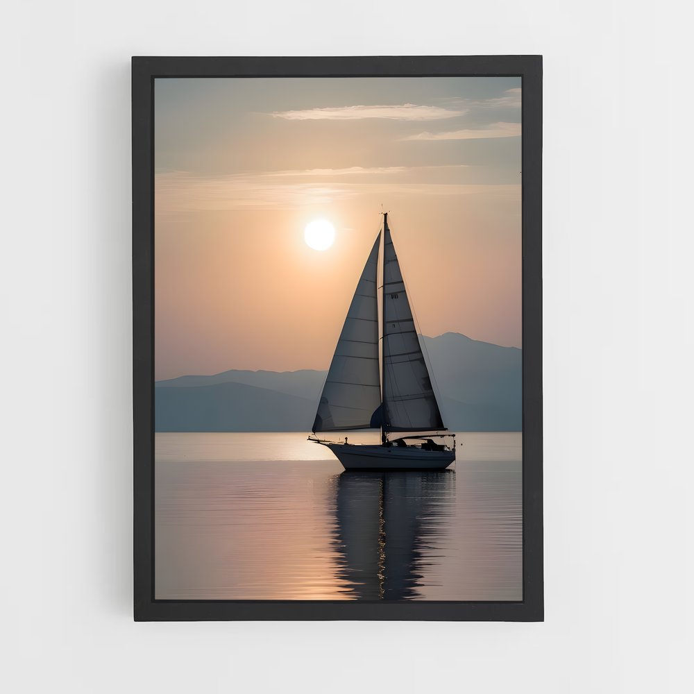 sailboat-5 cadre Noir