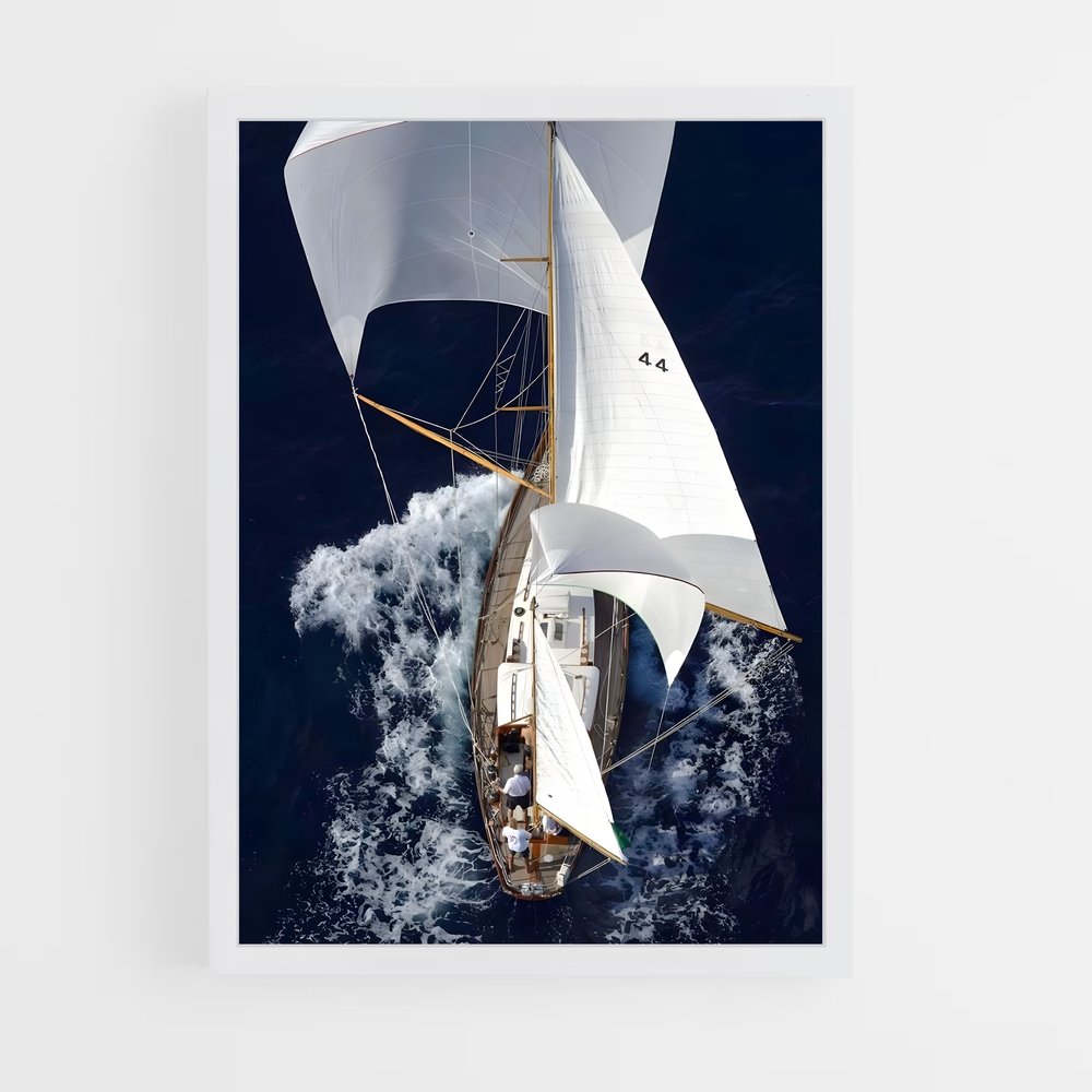 sailboat-6 cadre Blanc