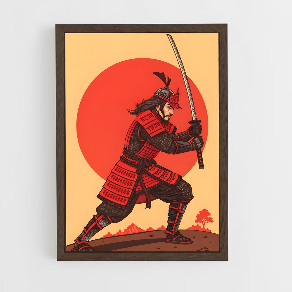 samourai-2 cadre Bois foncé
