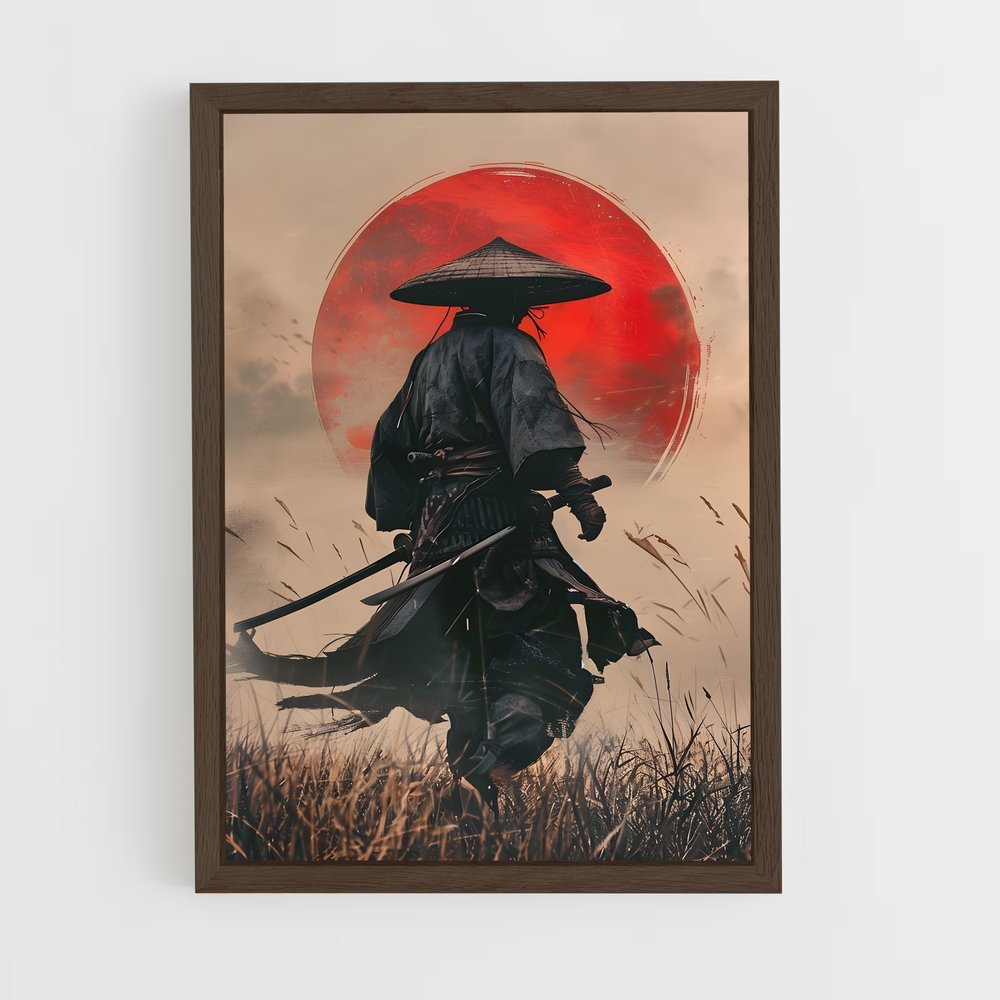 samourai-9 cadre Bois foncé