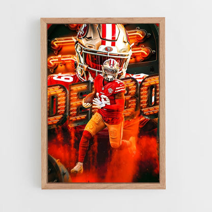 san-francisco-49ers-1 cadre Bois clair