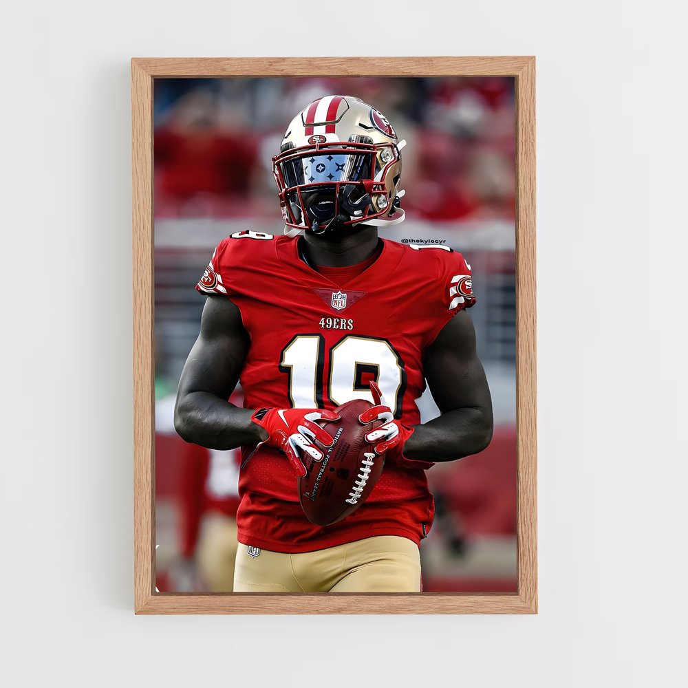 san-francisco-49ers-3 cadre Bois clair