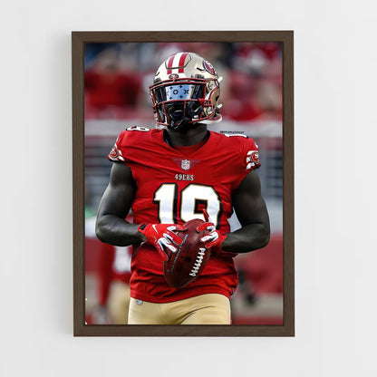 san-francisco-49ers-3 cadre Bois foncé