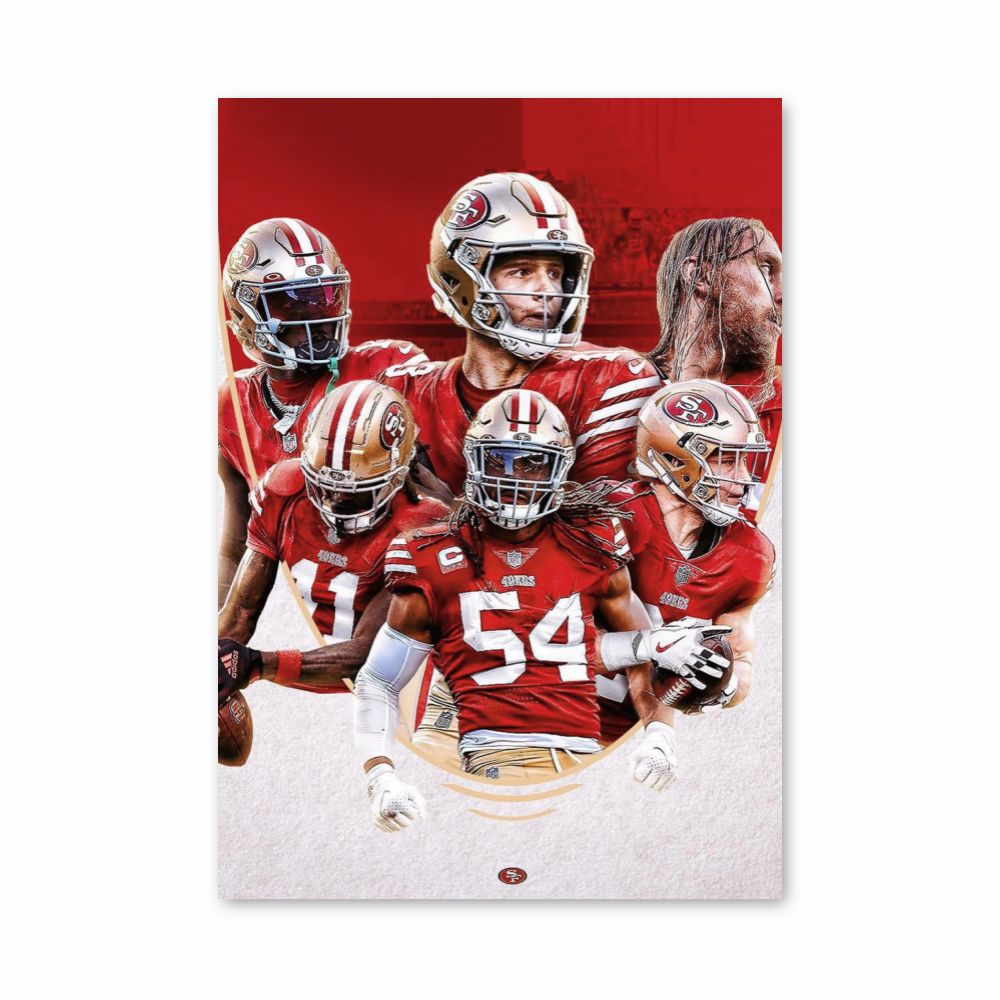 Poster San Francisco 49ers Red