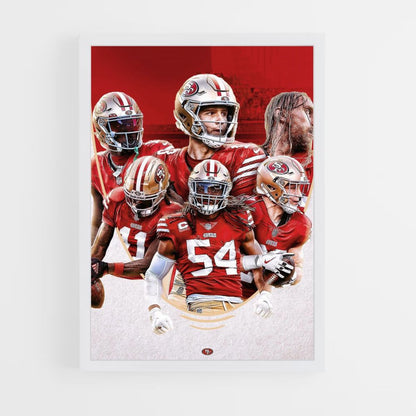 Poster San Francisco 49ers Red