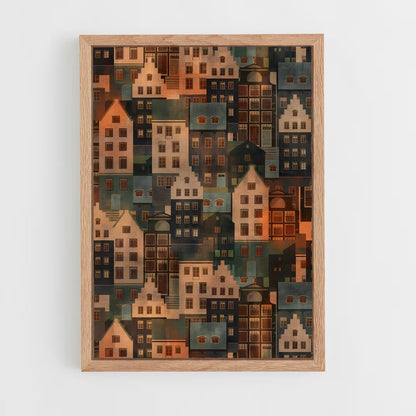 scandinavian-2 cadre Bois clair