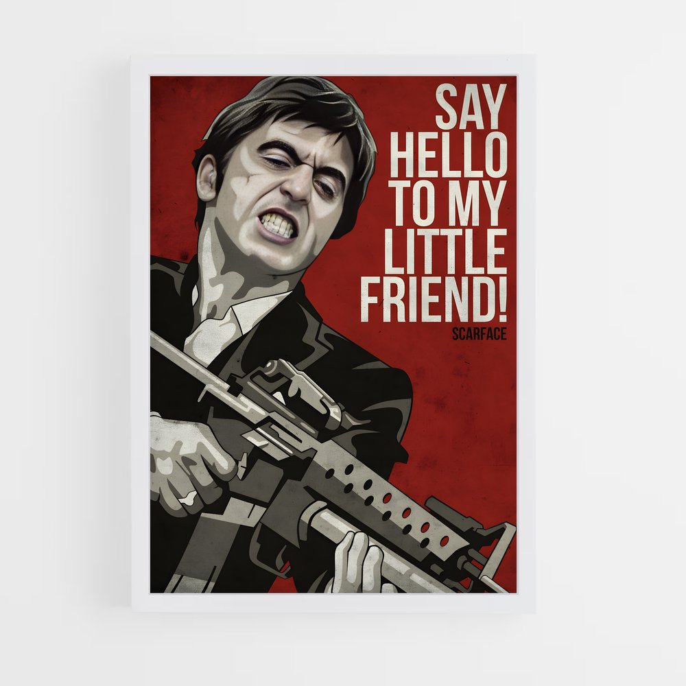 scarface-2 cadre Blanc
