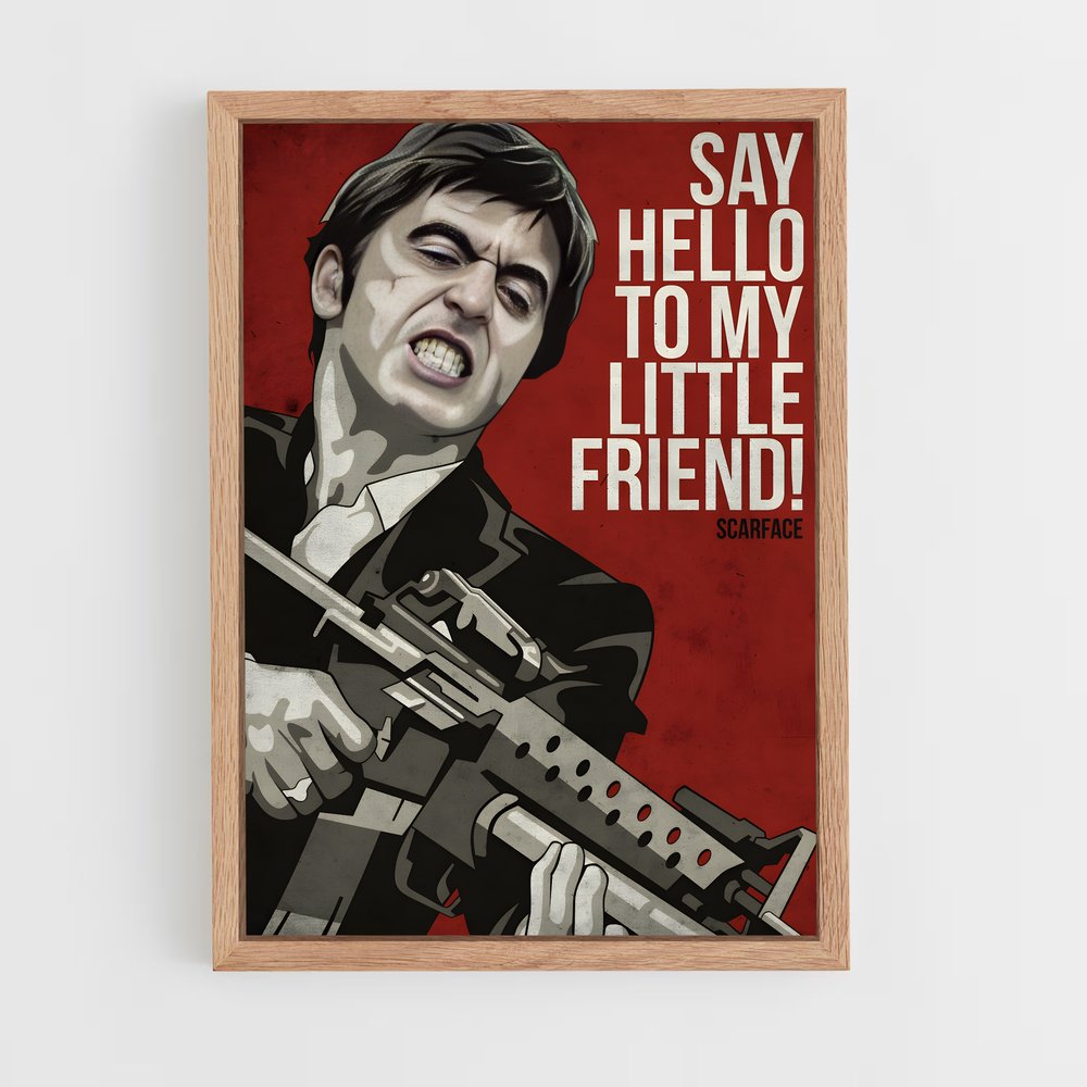 scarface-2 cadre Bois clair