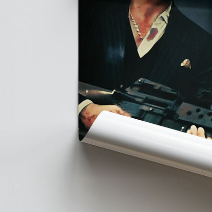 Scarface Submachine Gun Poster