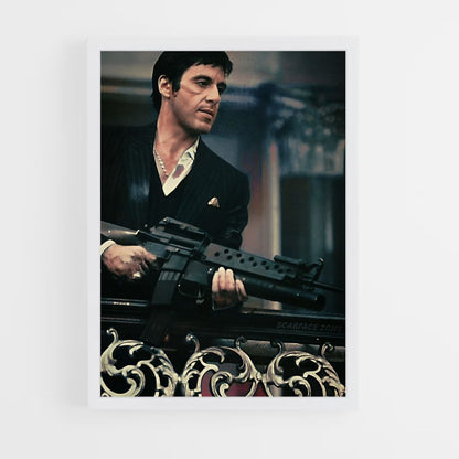 Scarface Submachine Gun Poster