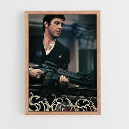 Scarface Submachine Gun Poster