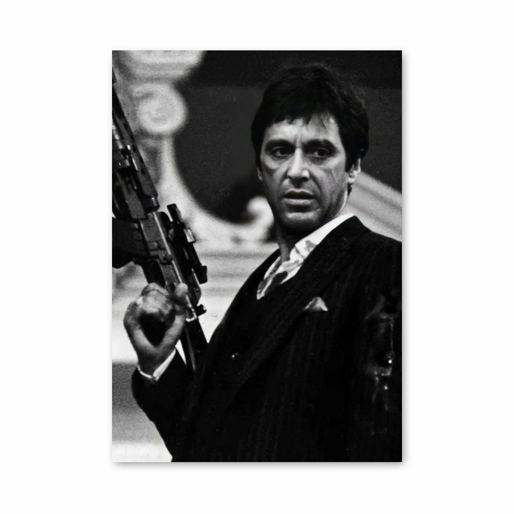 Poster Scarface Black and White | Aesthetic Posters