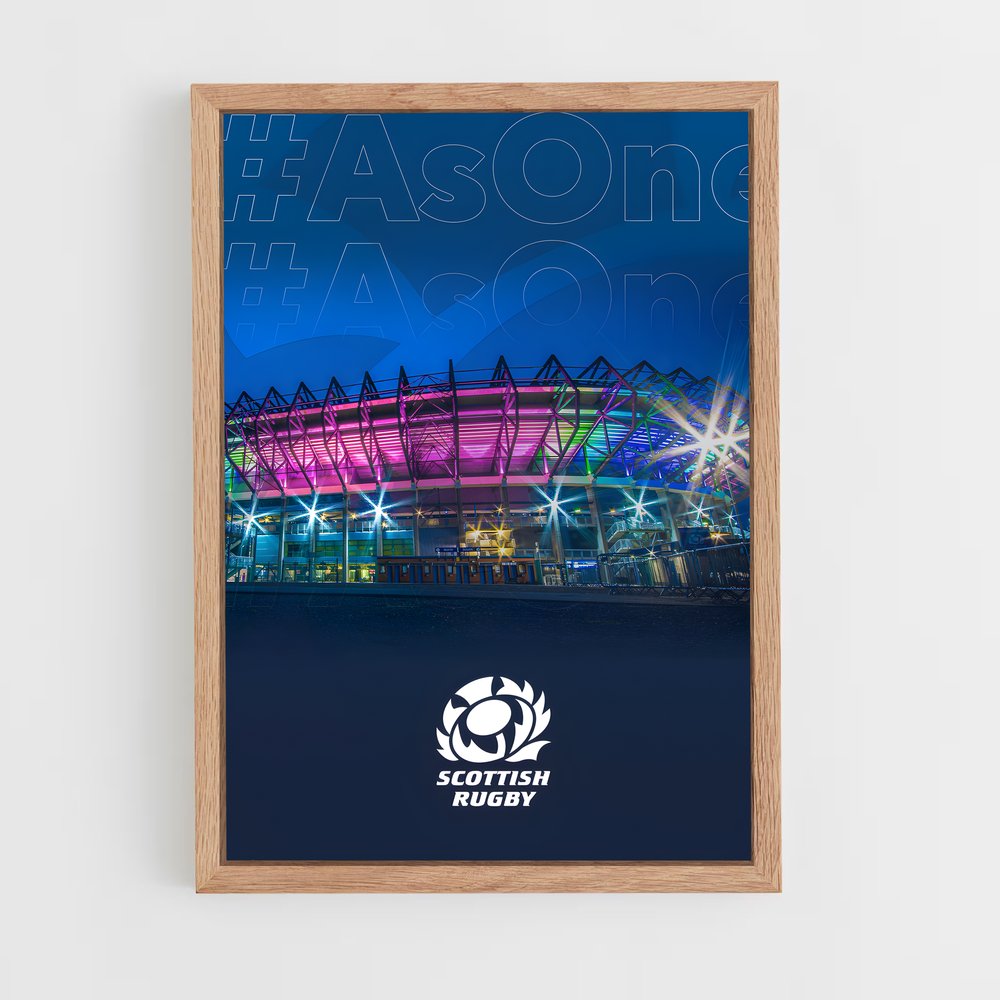 scotland-rugby-3 cadre Bois clair