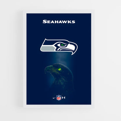 seahawks-10 cadre Blanc