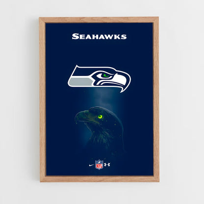 seahawks-10 cadre Bois clair