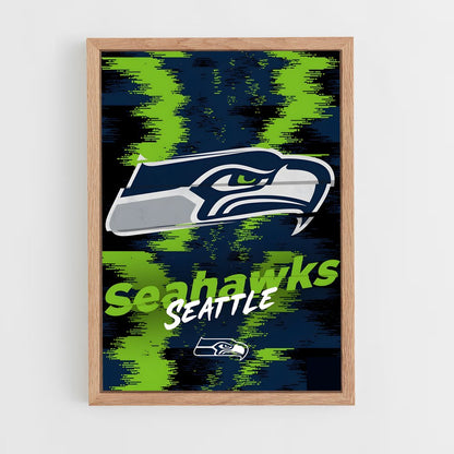 seahawks-13 cadre Bois clair