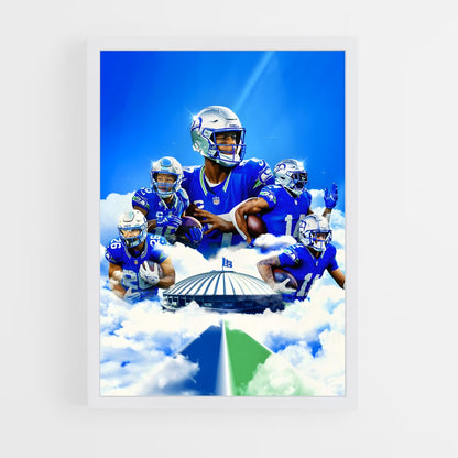 seahawks-15 cadre Blanc