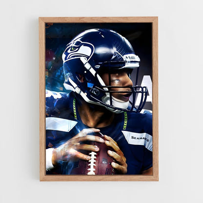seahawks-17 cadre Bois clair