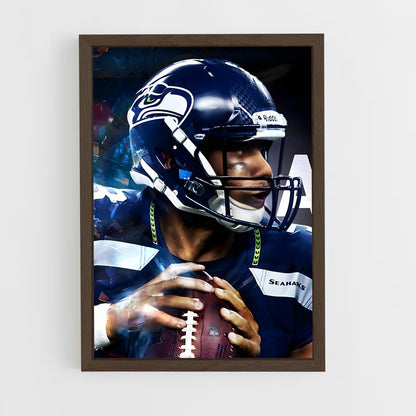 seahawks-17 cadre Bois foncé
