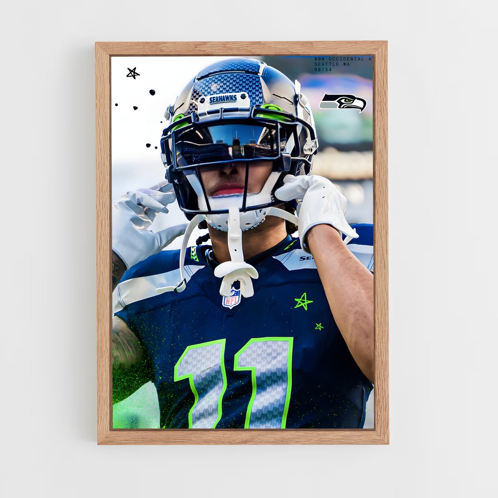 seahawks-21 cadre Bois clair