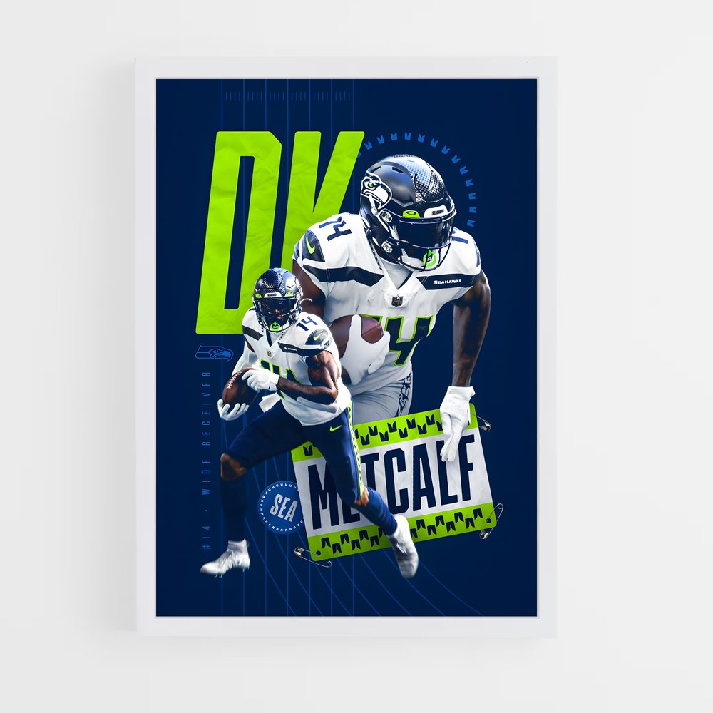 seahawks-23 cadre Blanc