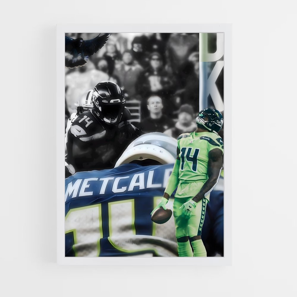 seahawks-3 cadre Blanc