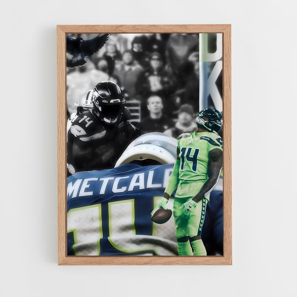 seahawks-3 cadre Bois clair