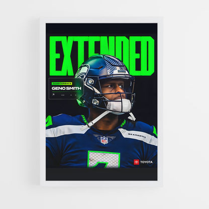 seahawks-4 cadre Blanc
