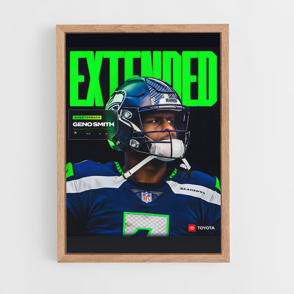 seahawks-4 cadre Bois clair