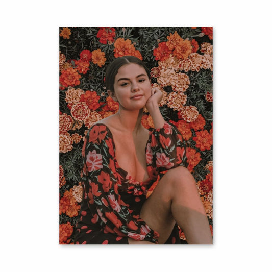 Poster Selena Gomez Flowers