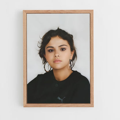 selena-gomez-5 cadre Bois clair