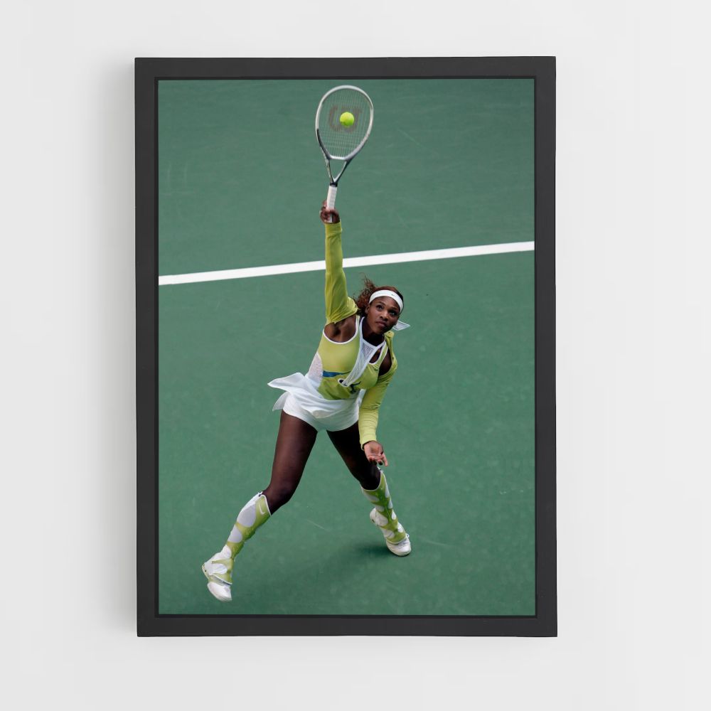 Serena Williams Green Poster