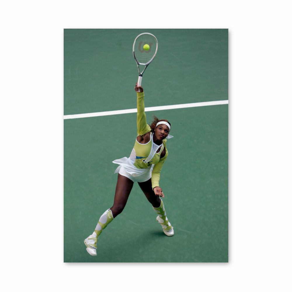 Poster Serena Williams Groen