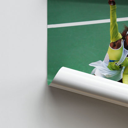 Serena Williams Green Poster