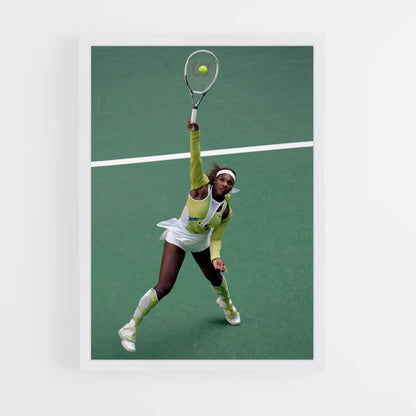 Serena Williams Green Poster