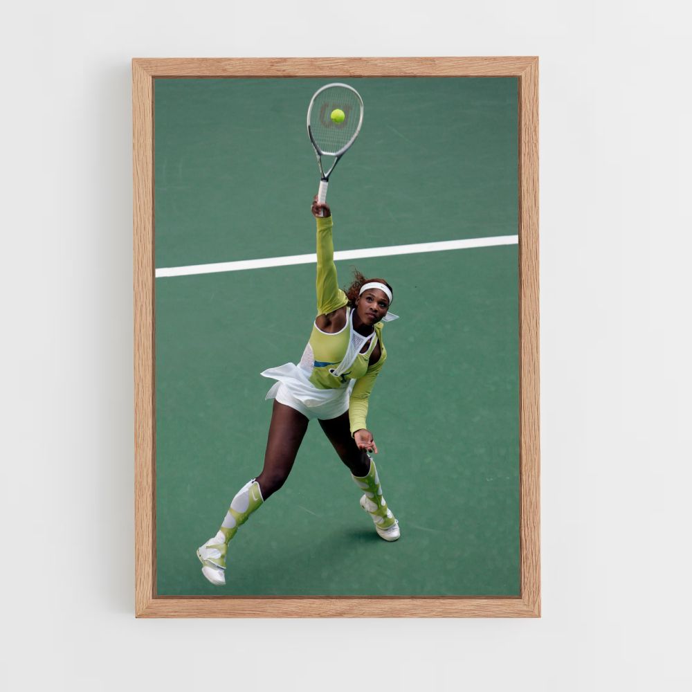 Serena Williams Green Poster