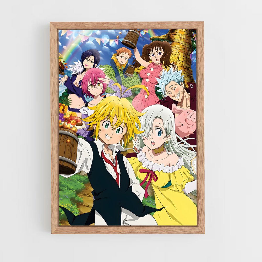 seven-deadly-sins-8 cadre Bois clair